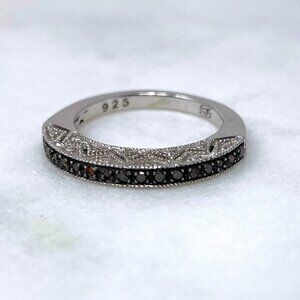 Michael Drechsler MDJ Mocha Diamond 0.16 CTW Sterling Silver 925 Ring, Size 5